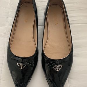 Black Prada Flats